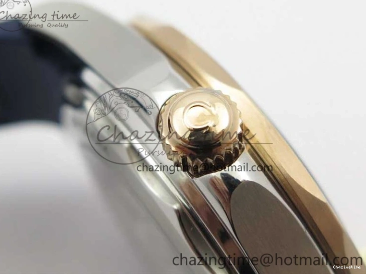 0427 2018 Seamaster Diver 300M SS RG VSF 1:1 Best Edition RG Bezel Blue Dial on Blue Rubber Strap A Contemporary 7927